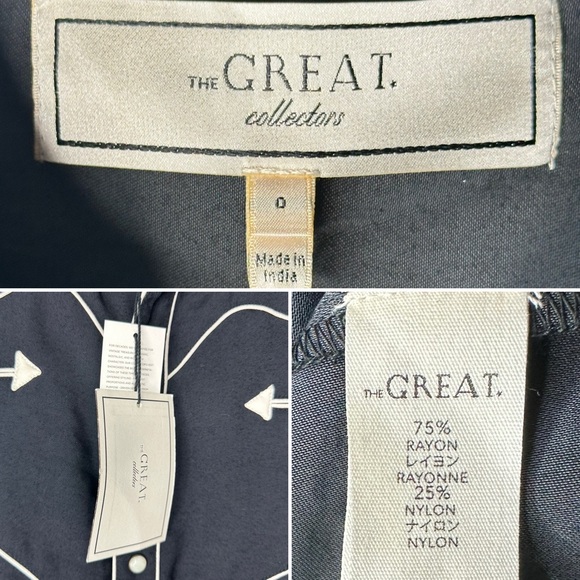 The Great Western Shirt Black Cream Piped Pearl Snap Size 0 - XS - Picture 7 of 15